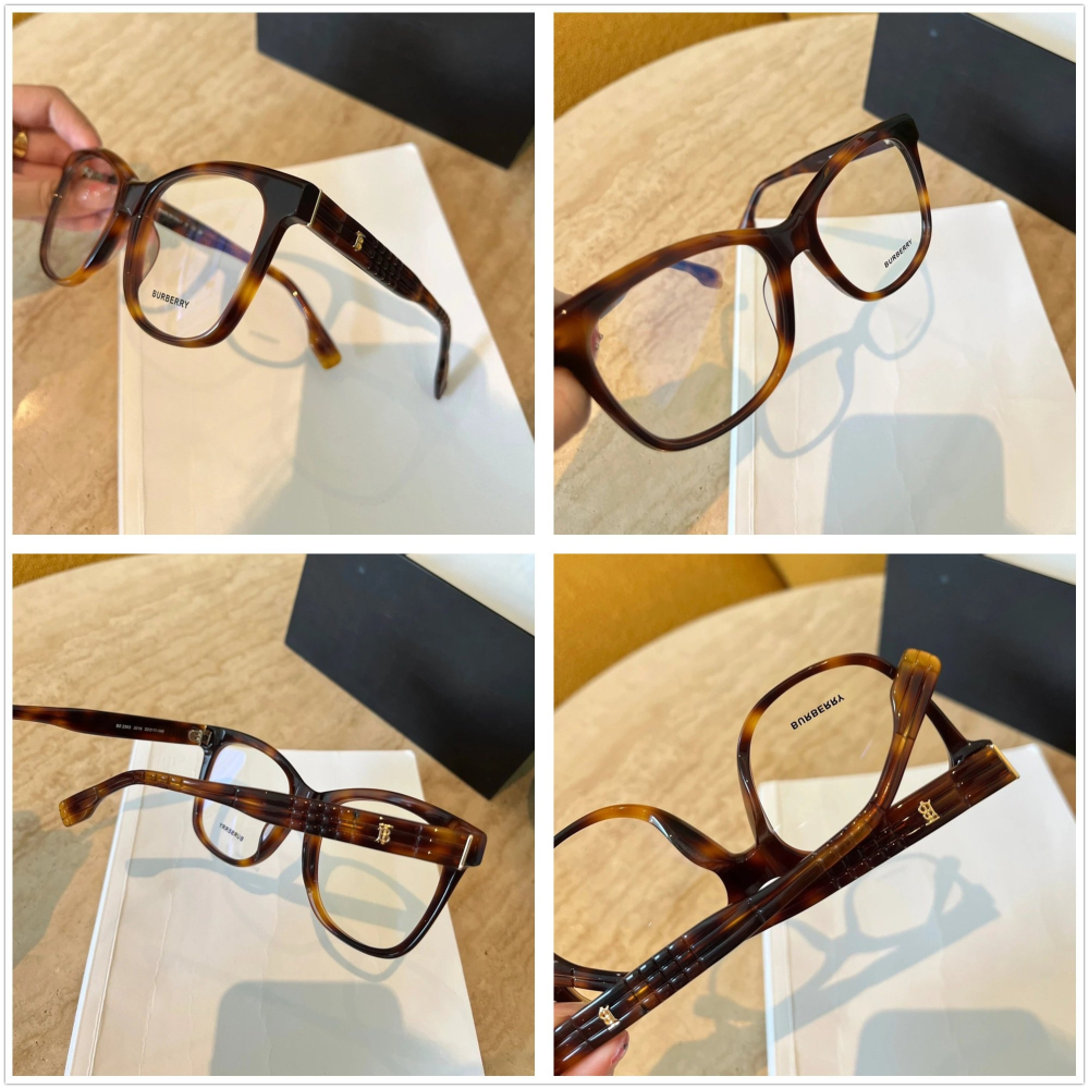 Burberry眼鏡劉亦菲款黑框眼鏡大框眼鏡素顏眼鏡BE2363男女板材眼鏡框眼鏡架近視眼鏡百搭休閒53-17-140-細節圖11