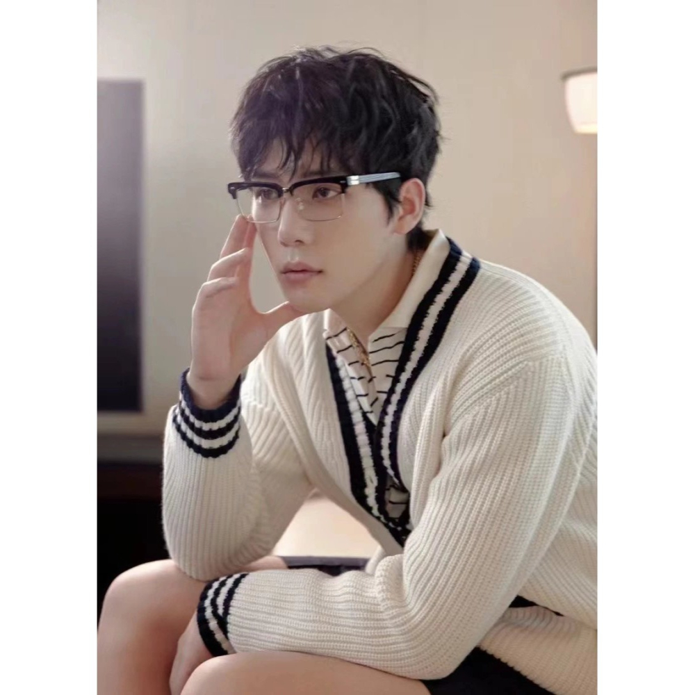 MIU MIU眼鏡眉毛款眼鏡框眼鏡架光學眼鏡男女同款方形半框可搭配度數鏡片防藍光鏡片53-19-140-細節圖3