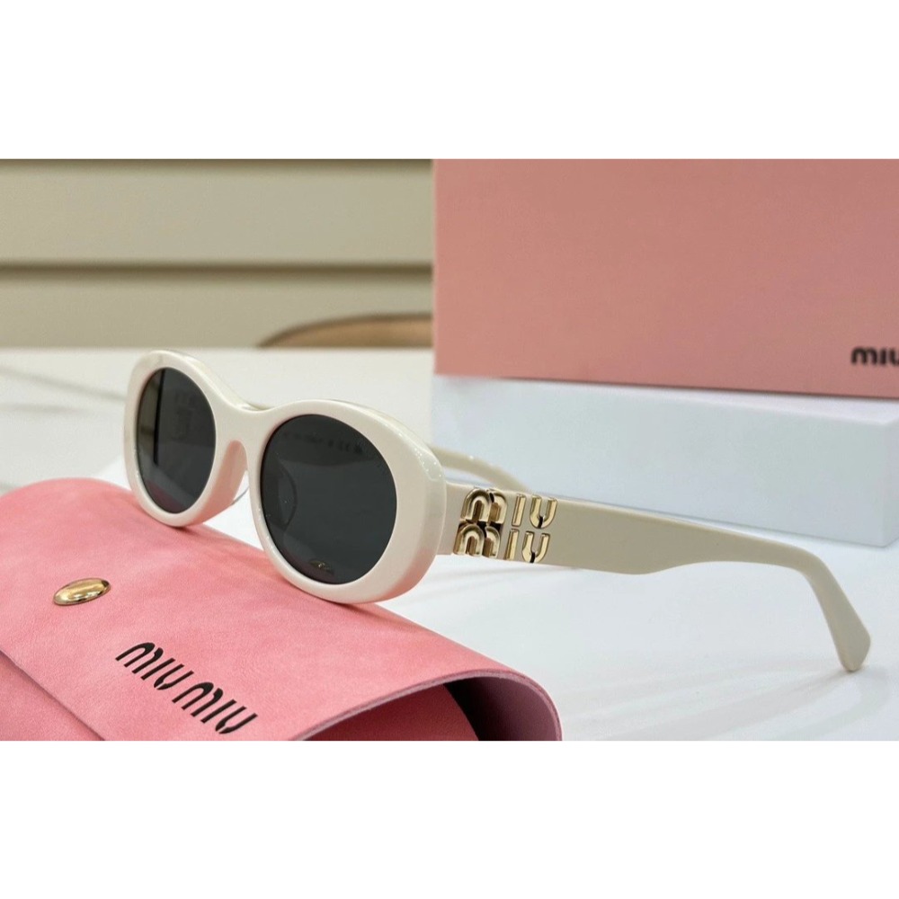 Miu Miu墨鏡SMU 06Z新款小橢圓形太陽眼鏡防紫外線墨鏡時尚潮流復古貓眼個性女生50-20-140-規格圖8
