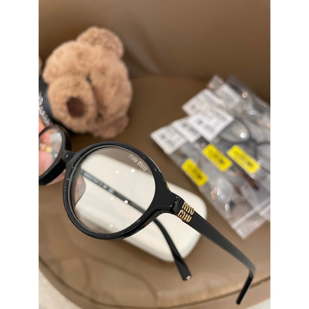 Miu Miu眼鏡SMU04Z張元英款書呆子眼鏡橢圓復古玳瑁小框斯文眼鏡框眼鏡架板材眼鏡近視眼鏡小臉50-18-140-細節圖11
