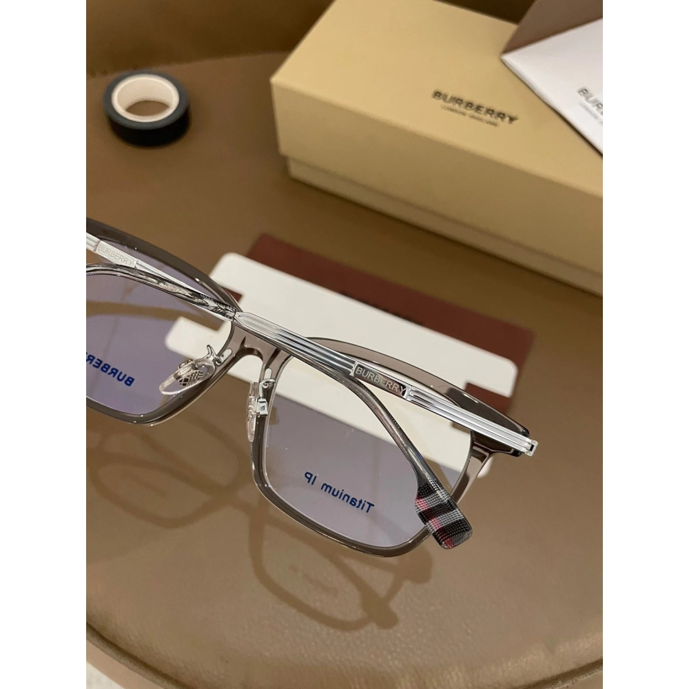 Burberry男女明星同款新款眼鏡BE2378板材眼鏡大框眼鏡鈦鏡腳超輕眼鏡框眼鏡架近視眼鏡現貨55-16-150-細節圖9