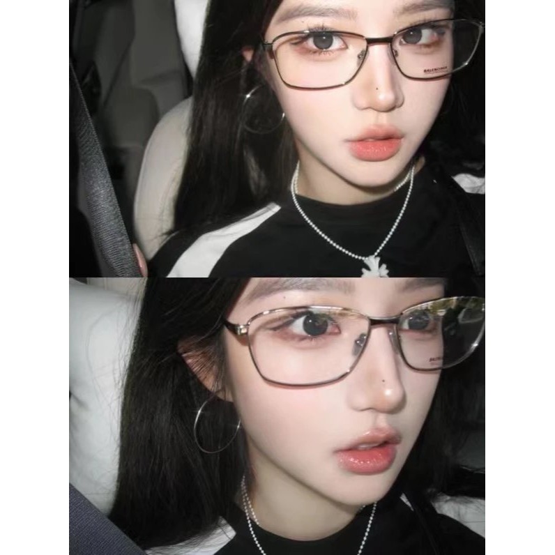 Balenciaga新款井柏然金屬眼鏡超輕眼鏡近視眼鏡BB0283眼鏡框眼鏡架男女同款時尚潮流61-14-145-細節圖3