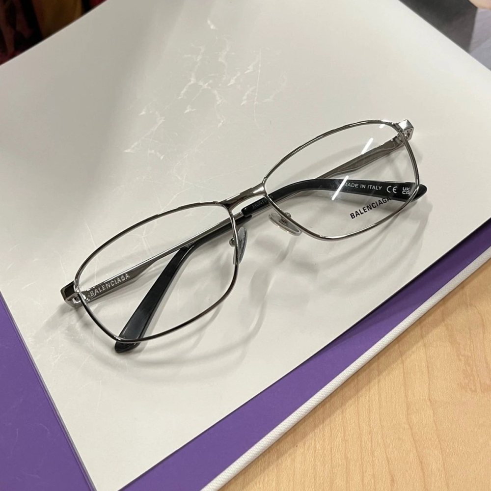 Balenciaga新款井柏然金屬眼鏡超輕眼鏡近視眼鏡BB0283眼鏡框眼鏡架男女同款時尚潮流61-14-145-細節圖5