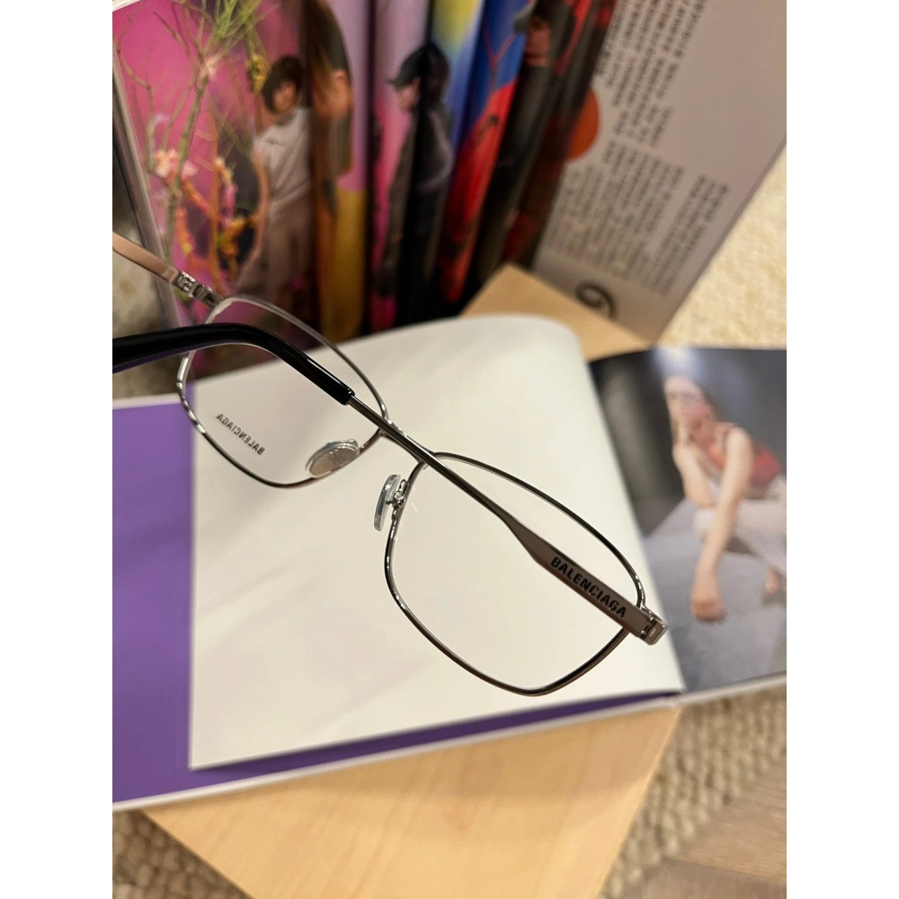 Balenciaga新款井柏然金屬眼鏡超輕眼鏡近視眼鏡BB0283眼鏡框眼鏡架男女同款時尚潮流61-14-145-細節圖8