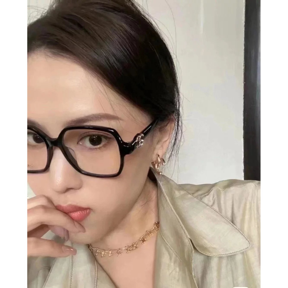 CHANEL眼鏡黑框素顏鏡大框眼鏡架近視眼鏡CH3421新款素顏神器宋茜同款喲現貨54-16-140-細節圖3