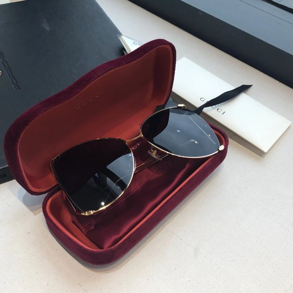 GUCCI男女款時尚大框遮臉太陽眼鏡墨眼鏡明星同款太陽眼鏡墨鏡男女63-19-145-細節圖2