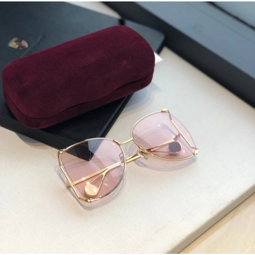 GUCCI男女款時尚大框遮臉太陽眼鏡墨眼鏡明星同款太陽眼鏡墨鏡男女63-19-145-細節圖9