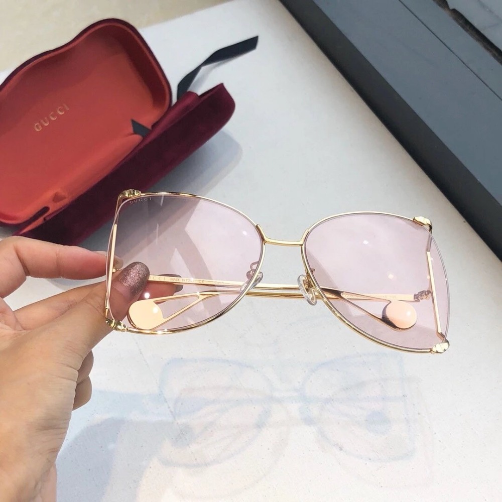 GUCCI男女款時尚大框遮臉太陽眼鏡墨眼鏡明星同款太陽眼鏡墨鏡男女63-19-145-規格圖11