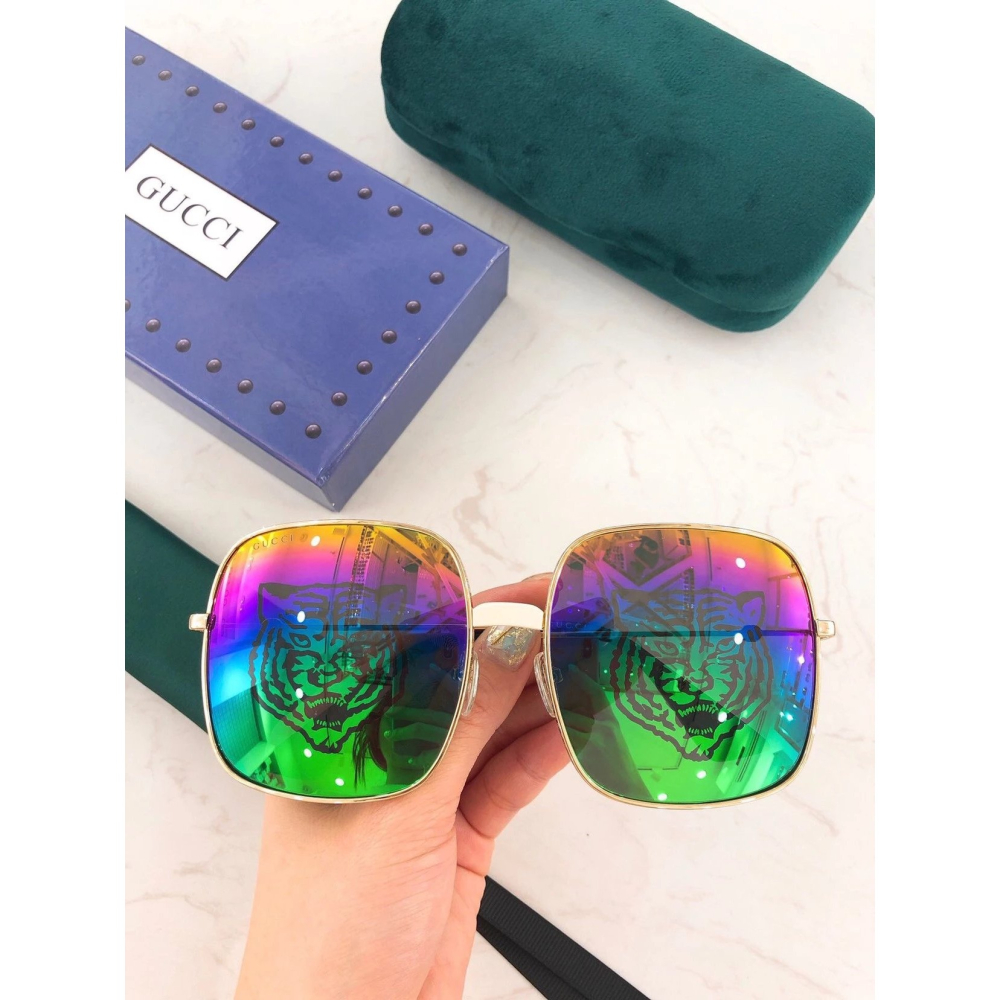 GUCCI明星同款男女LOGO鏡面潮牌墨鏡GG0414S太陽眼鏡太陽眼鏡墨眼鏡明星同款墨鏡男女款60-17-140-細節圖6