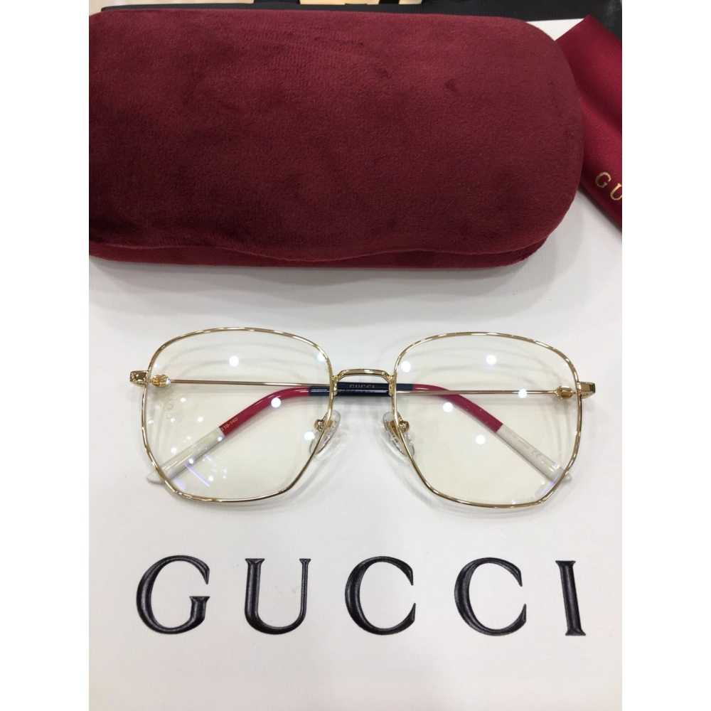 GUCCI太陽眼鏡墨眼鏡明星同款男女平光鏡眼鏡框女大臉顯瘦GG0396可搭配近視度數防藍光56-18-140-細節圖4
