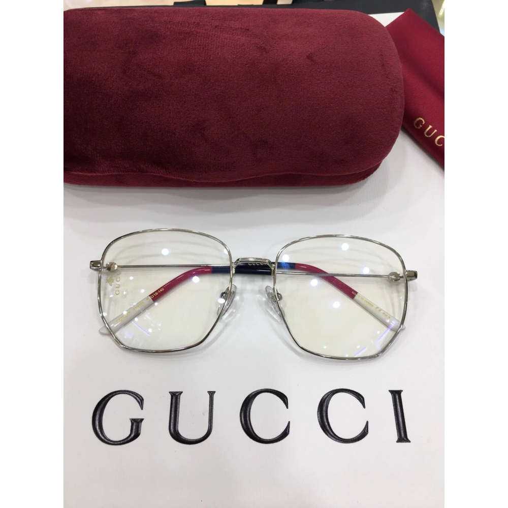 GUCCI太陽眼鏡墨眼鏡明星同款男女平光鏡眼鏡框女大臉顯瘦GG0396可搭配近視度數防藍光56-18-140-細節圖5