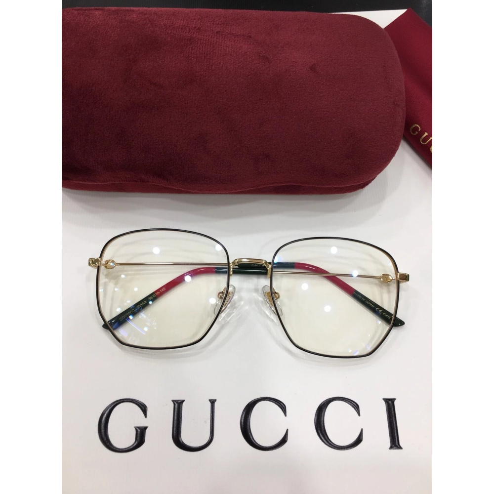 GUCCI太陽眼鏡墨眼鏡明星同款男女平光鏡眼鏡框女大臉顯瘦GG0396可搭配近視度數防藍光56-18-140-細節圖6