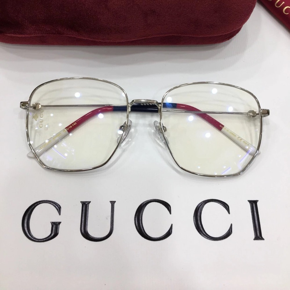 GUCCI太陽眼鏡墨眼鏡明星同款男女平光鏡眼鏡框女大臉顯瘦GG0396可搭配近視度數防藍光56-18-140-規格圖11