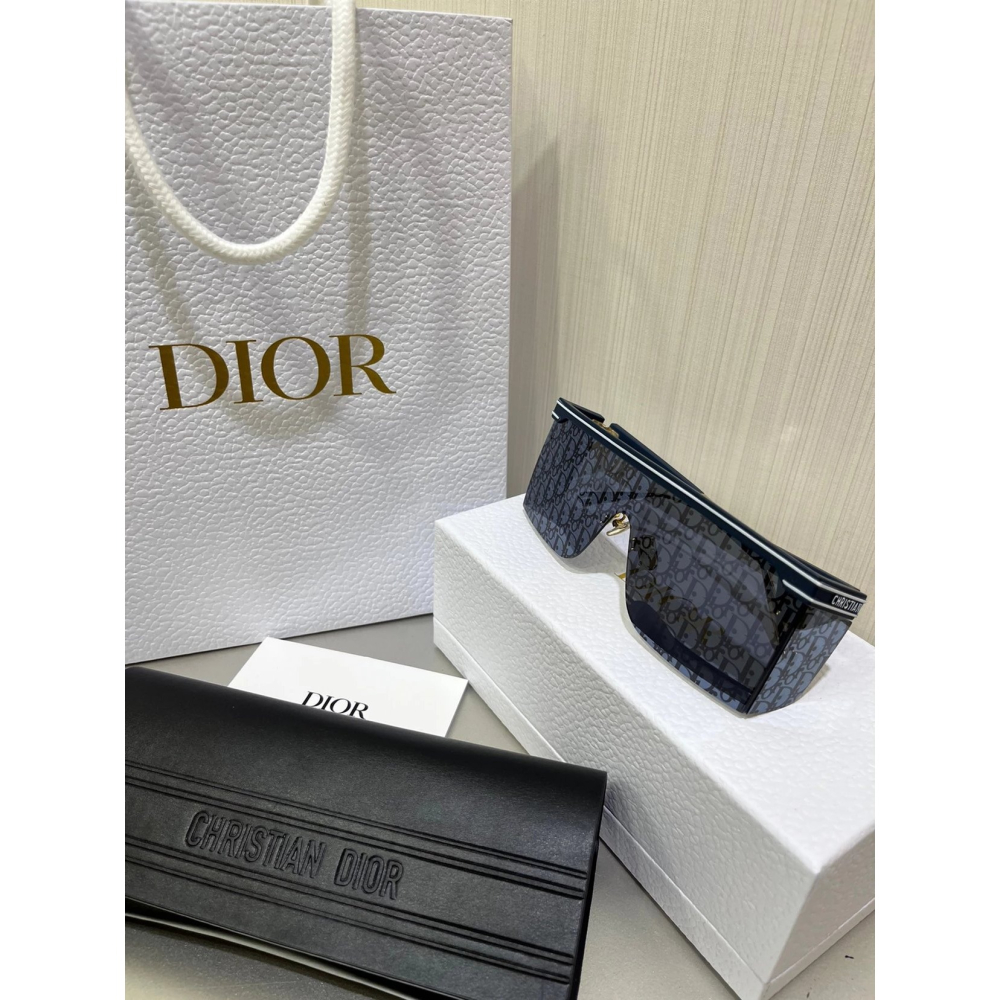 DIOR太陽眼鏡男女明星同款墨鏡 Club M1U 藍色 咖色 方框時尚休閒潮流眼鏡M2U風鏡防紫外線配送織帶眼鏡繩子-細節圖5