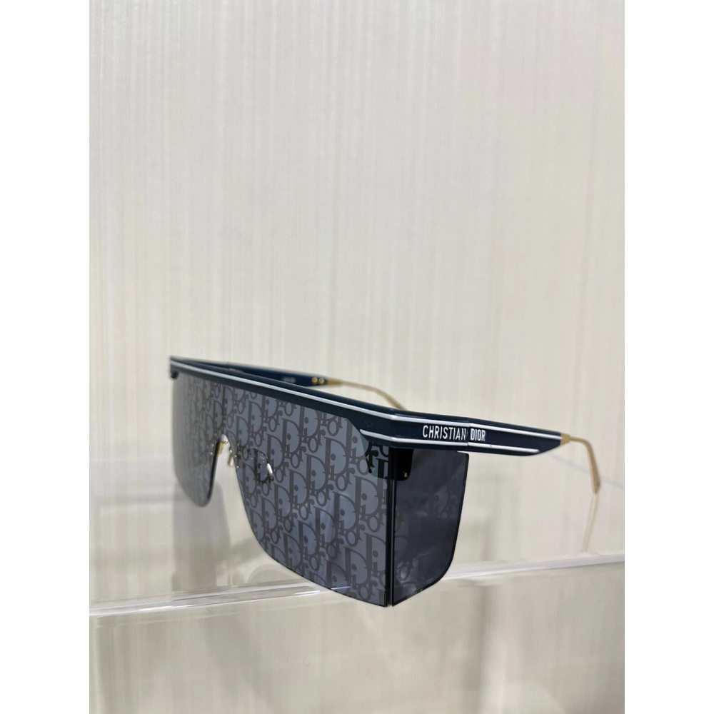 DIOR太陽眼鏡男女明星同款墨鏡 Club M1U 藍色 咖色 方框時尚休閒潮流眼鏡M2U風鏡防紫外線配送織帶眼鏡繩子-細節圖6