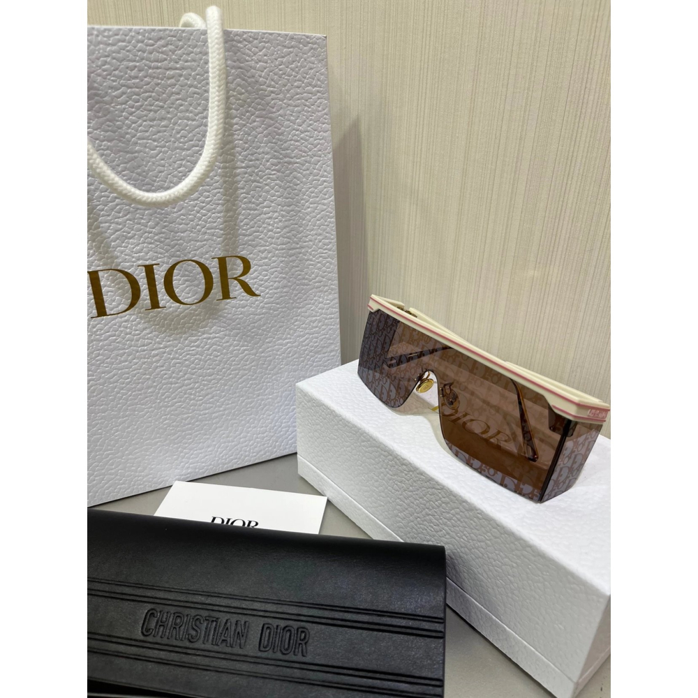 DIOR太陽眼鏡男女明星同款墨鏡 Club M1U 藍色 咖色 方框時尚休閒潮流眼鏡M2U風鏡防紫外線配送織帶眼鏡繩子-細節圖9