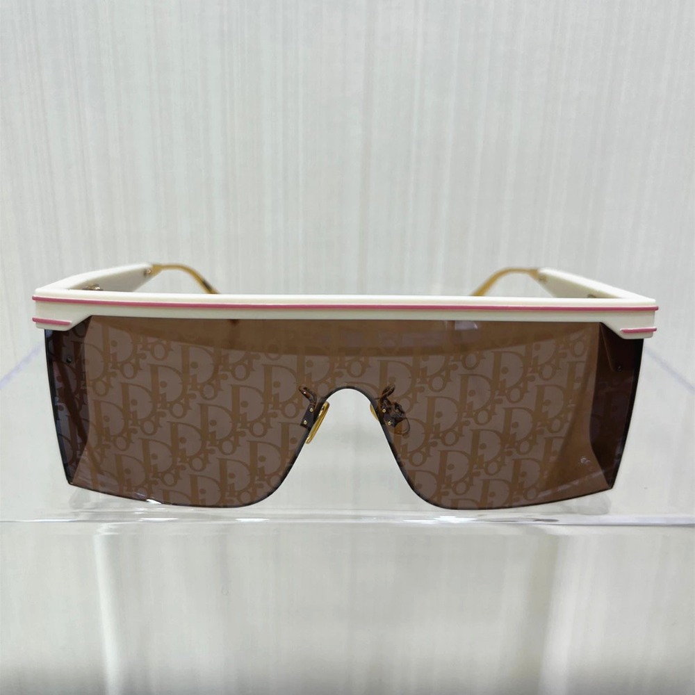 DIOR太陽眼鏡男女明星同款墨鏡 Club M1U 藍色 咖色 方框時尚休閒潮流眼鏡M2U風鏡防紫外線配送織帶眼鏡繩子-規格圖11