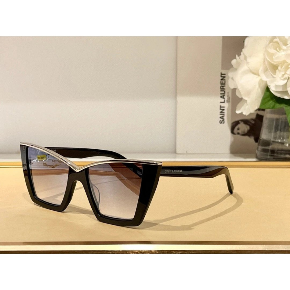 Saint Laurent時髦大方框太陽眼鏡男女明星同款墨鏡修飾臉型造型神器時尚潮流款眼鏡 54-17-145-細節圖9