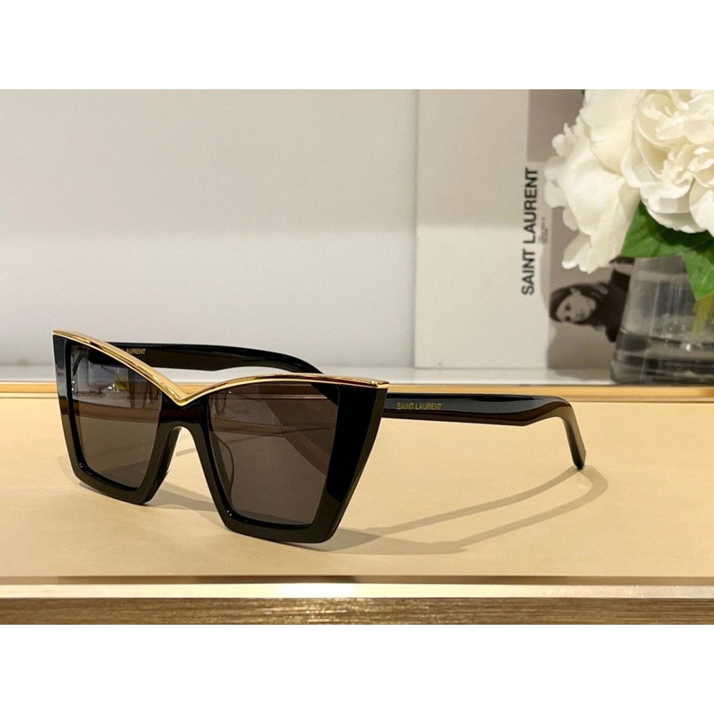 Saint Laurent時髦大方框太陽眼鏡男女明星同款墨鏡修飾臉型造型神器時尚潮流款眼鏡 54-17-145-細節圖10