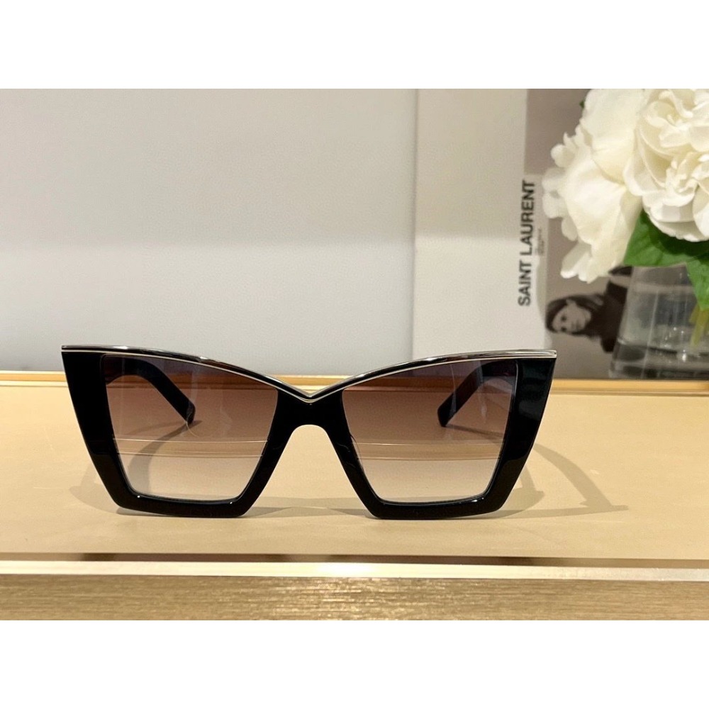 Saint Laurent時髦大方框太陽眼鏡男女明星同款墨鏡修飾臉型造型神器時尚潮流款眼鏡 54-17-145-規格圖11