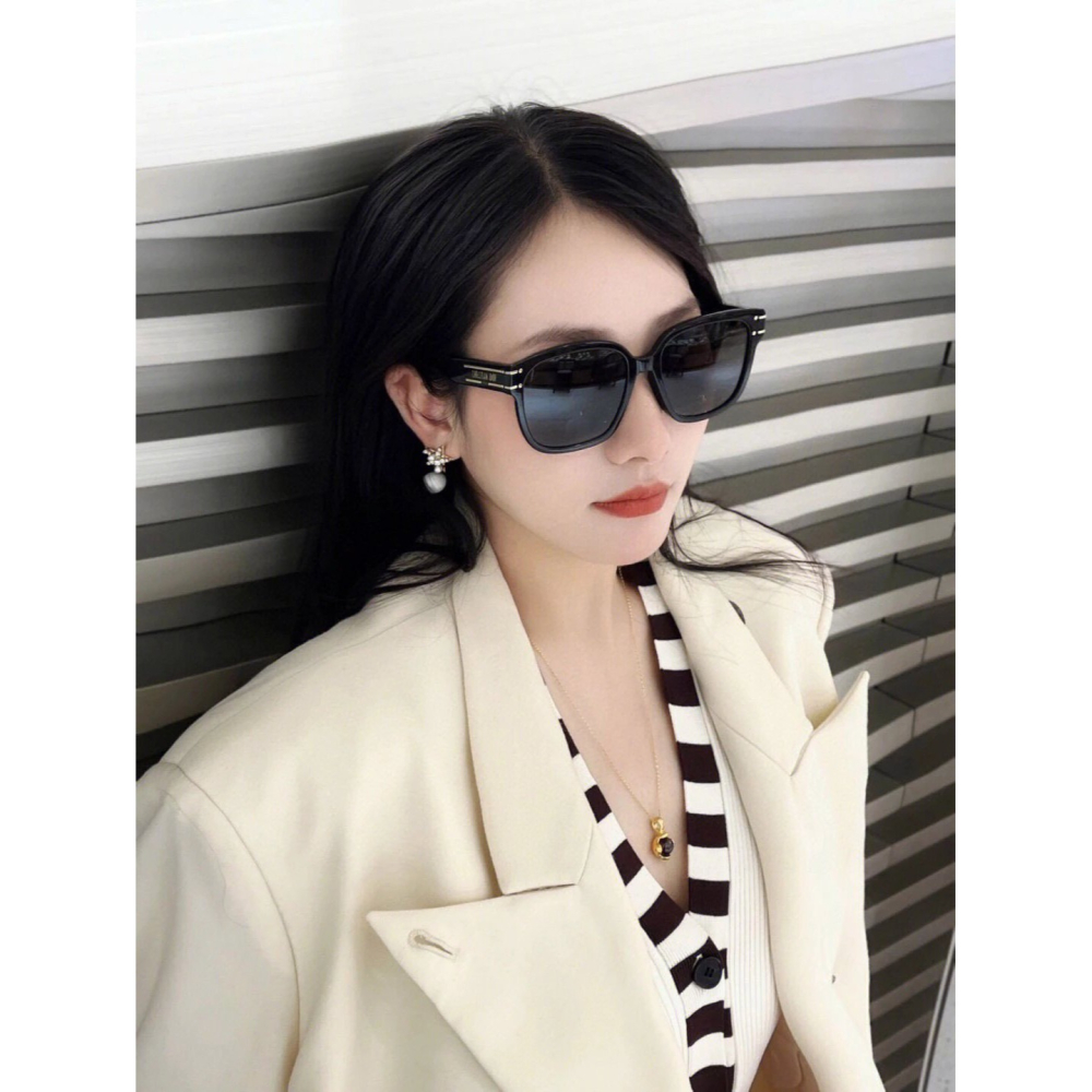 Dior 墨鏡男女明星同款方形大框防紫外線太陽眼鏡 SIGNATURE S7F   尺寸：58-18-140-細節圖5