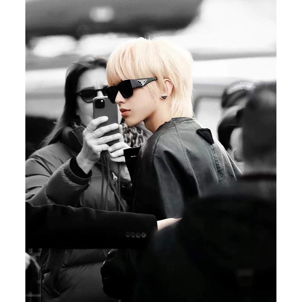 PRADA 新款簡約方框太陽眼鏡 男女同款墨鏡 明星同款太陽眼鏡-細節圖8