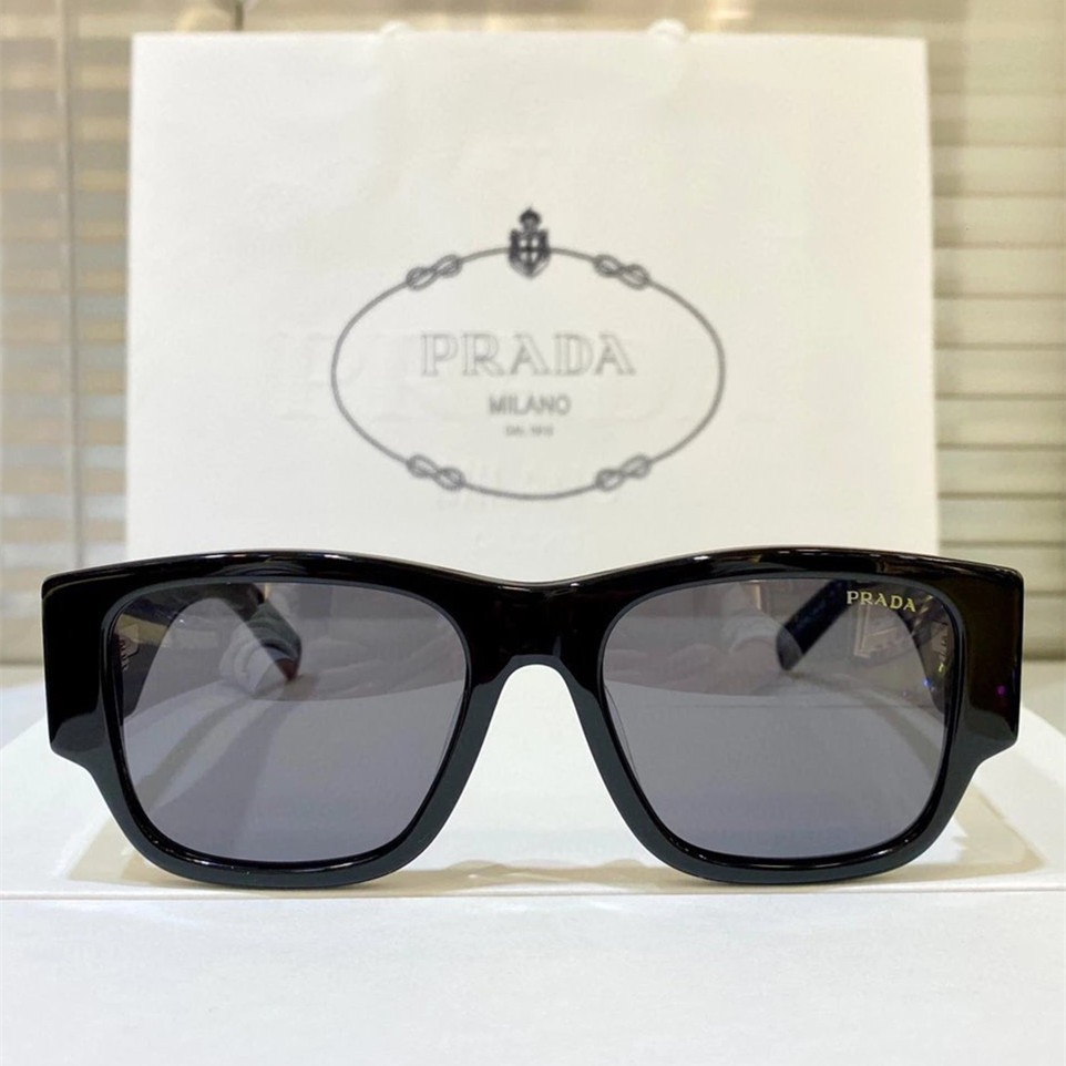 PRADA 新款簡約方框太陽眼鏡 男女同款墨鏡 明星同款太陽眼鏡-規格圖9
