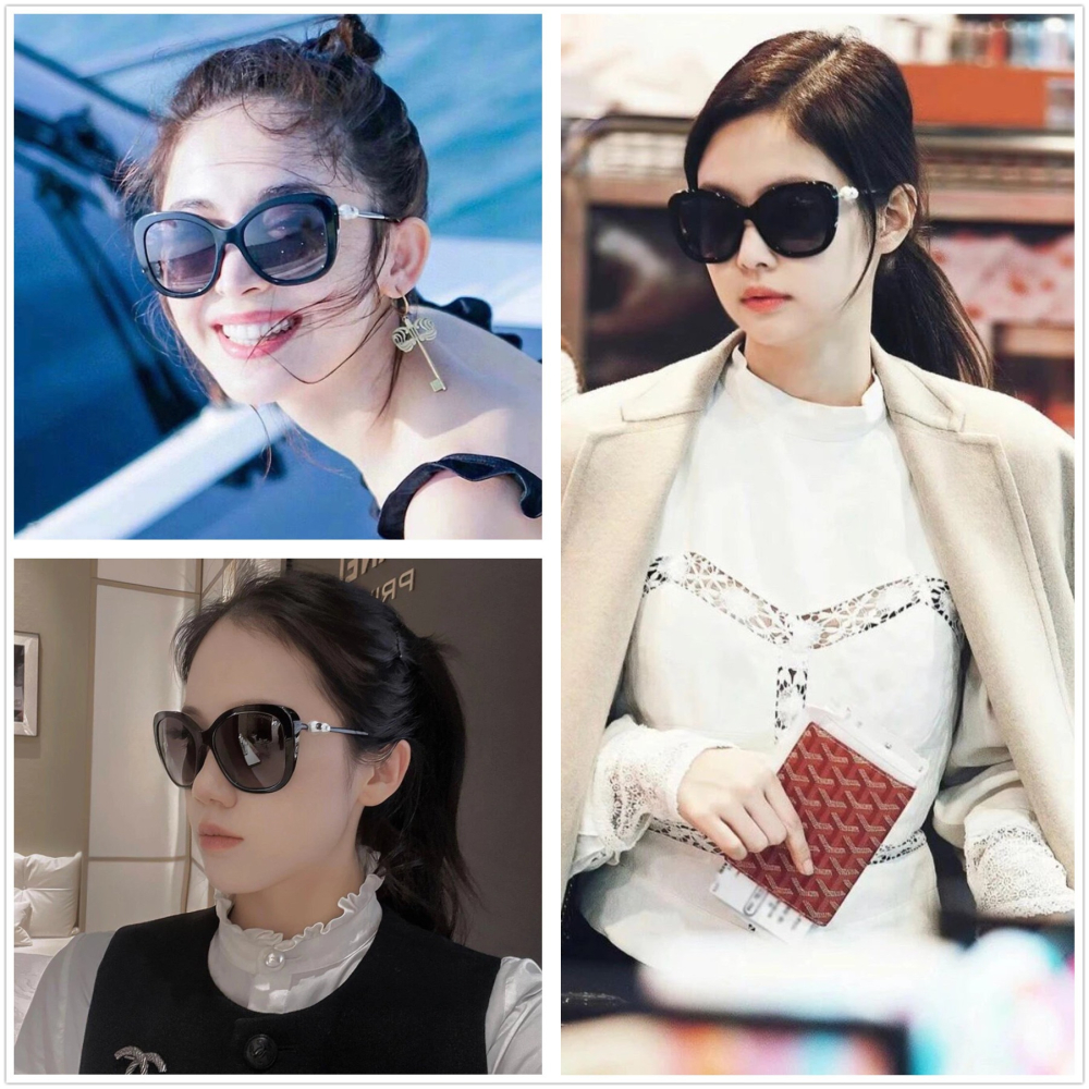 CHANEL經典珍珠裝飾太陽眼鏡 男女明星同款墨鏡 大框好遮陽 顯臉小 配戴舒適-細節圖2