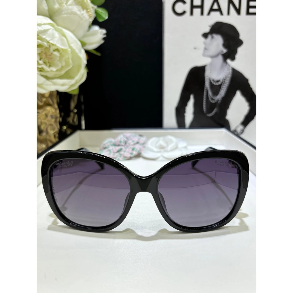 CHANEL經典珍珠裝飾太陽眼鏡 男女明星同款墨鏡 大框好遮陽 顯臉小 配戴舒適-細節圖8