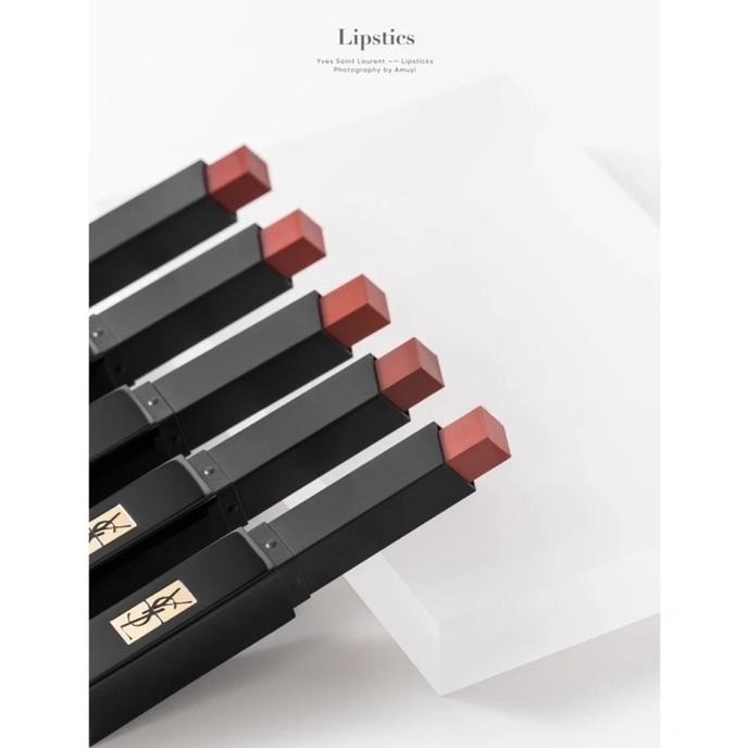 CHACHA | Ysl 奢華緞面絨霧唇膏 #小黑條 #302 #煙管小黑條 禁忌栗紅 #314#315 #317-細節圖5