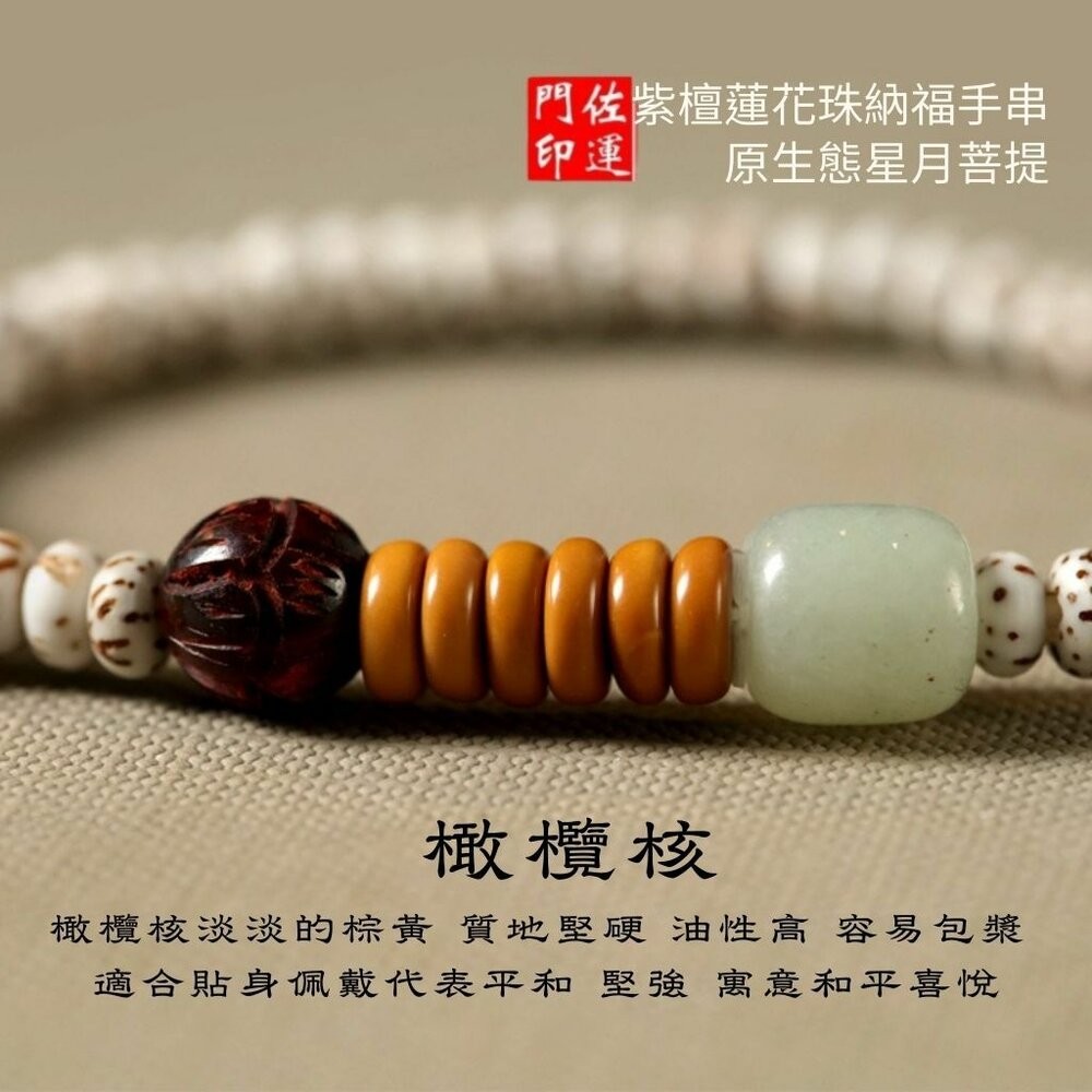 佐運門 專業開光 星月菩提子手鍊 星月壽山石款 星月招財納福款 迷你手串 星月菩提 文玩手串 開運手鍊 單圈手鍊 閨密-細節圖7