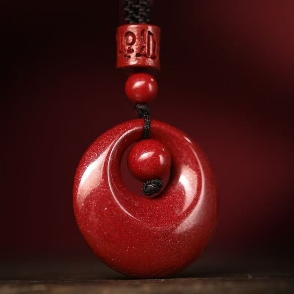 佐運門 過爐 紫金硃砂項鍊 本命年 六字真言 吊墜 時來運轉 扭轉乾坤 轉運珠 雕刻 紅繩 平安 開運 項鍊 硃砂項鍊-規格圖11