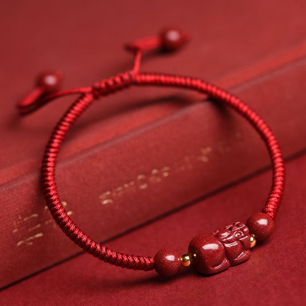 佐運門 開光貔貅 招財貔貅 貔貅手鍊 貔貅手環 招財手鏈 偏財手鍊 硃砂手鍊 如意手繩 硃砂 平安手鍊 貔貅手鏈 紅繩-細節圖11