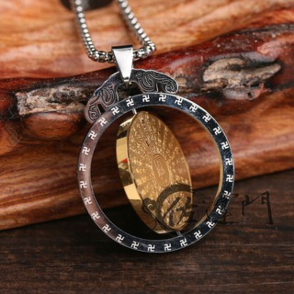 佐運門 開光 雨漸耳能量吊墜  祖炁八卦護身項鍊 能量 轉動 太極 八卦項鍊 護身符項鍊 頸鏈 鎖骨項鍊 吊墜 平安護身-規格圖10