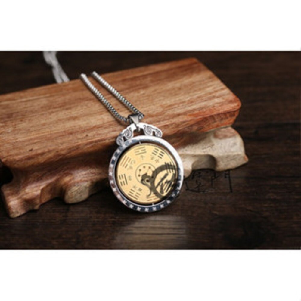 佐運門 開光 雨漸耳能量吊墜  祖炁八卦護身項鍊 能量 轉動 太極 八卦項鍊 護身符項鍊 頸鏈 鎖骨項鍊 吊墜 平安護身-規格圖10