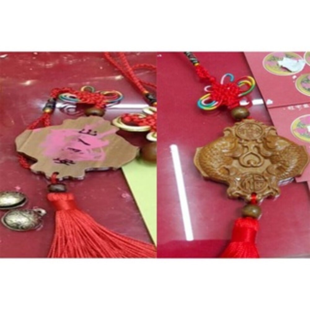 佐運門 開光 淨化 桃木年年有餘(魚) 吉祥平安掛飾 避邪 護身 平安 桃木 隨身 吊飾 流蘇 中國結 汽車吊飾-規格圖8