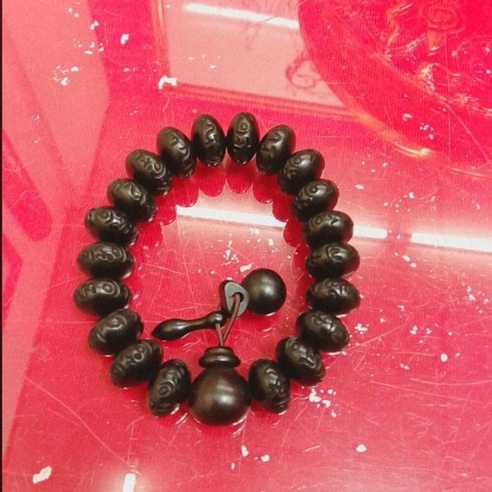 雷擊棗木手鍊-13mm扁珠