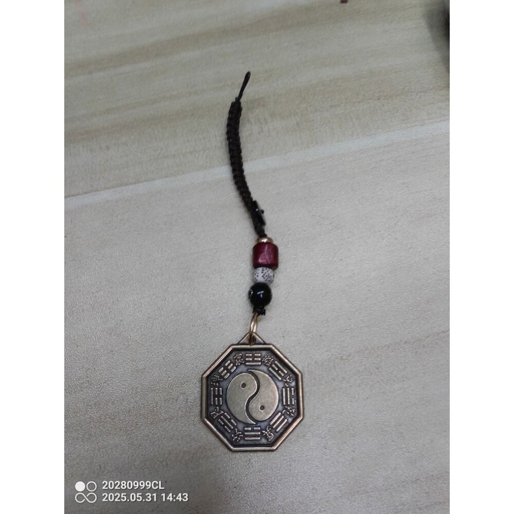 佐運門  開光  八卦鑰匙圈 五行八卦 八卦辟邪鏡 五帝錢開光 五帝錢吊飾 五帝錢 辟邪 化煞 平安 護身 掛飾 吊飾-規格圖10