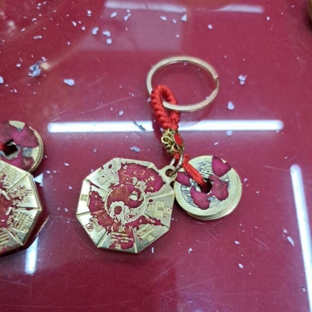 開光八卦辟邪鏡-五帝錢款