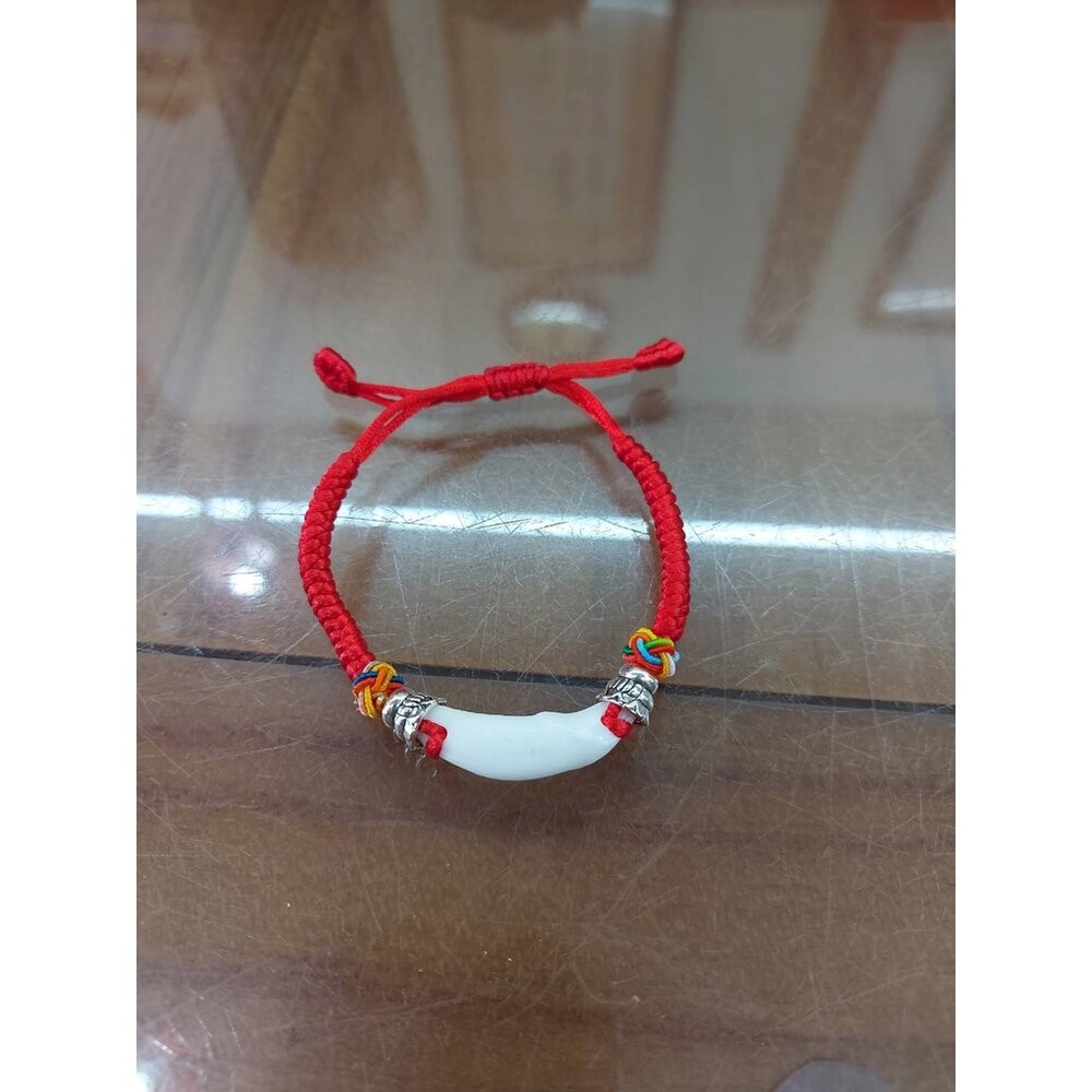 佐運門 專業開光 黑狗牙兒童手環 大人手環 手鏈 五色線手環 手鍊 編織 幸運手環 平安手鍊 手繩 防驚嚇 收驚 平安-細節圖8