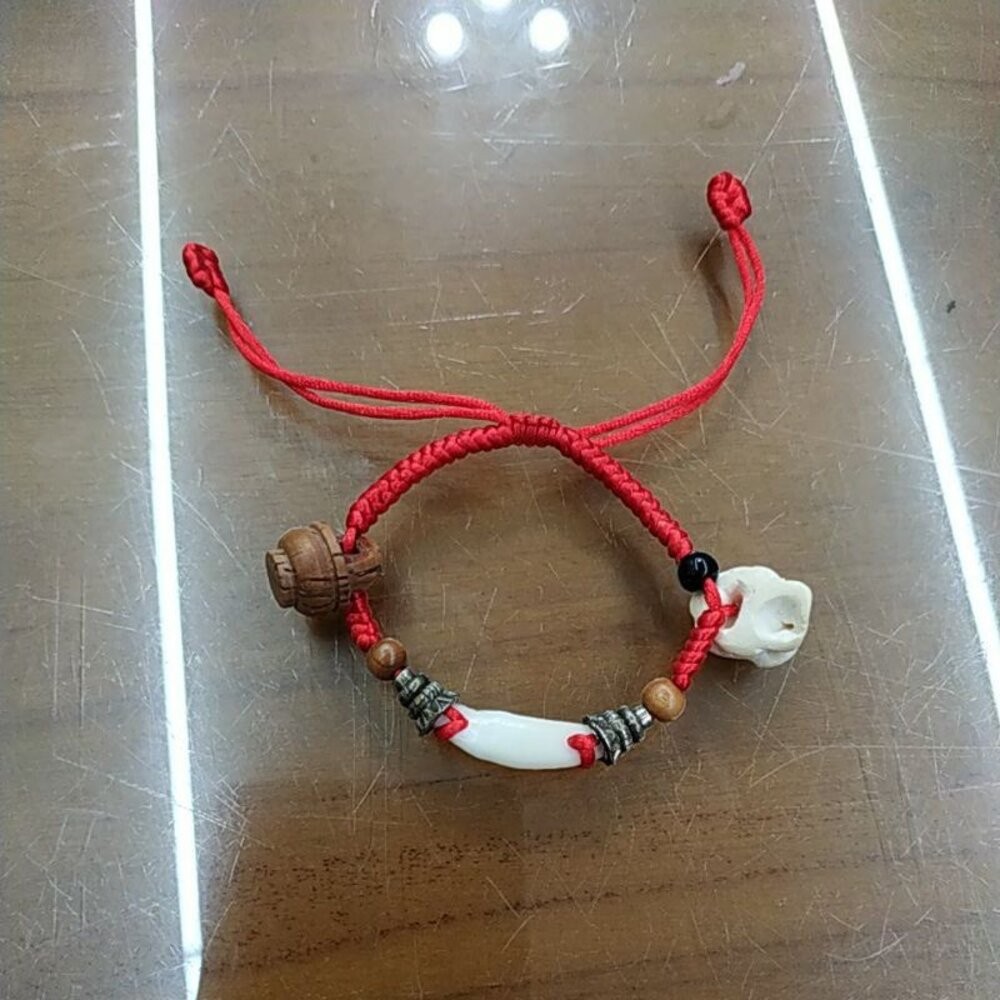 狗牙手鍊-雙吊飾款