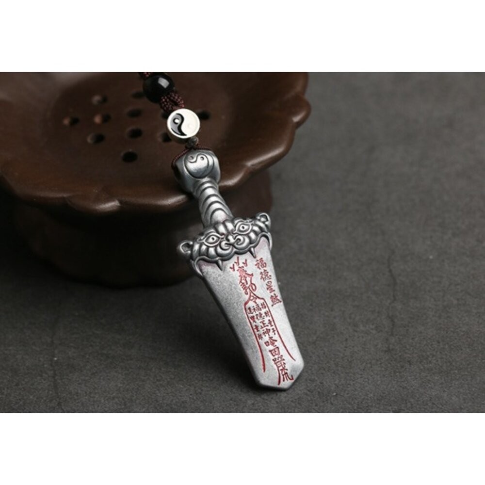 佐運門 平安符 十二神煞虎頭劍 出入平安  行車 平安 吊飾 虎鈴 開光八卦鑰匙圈 開光吊墬 開運小物 避邪 虎符 虎爺-規格圖11
