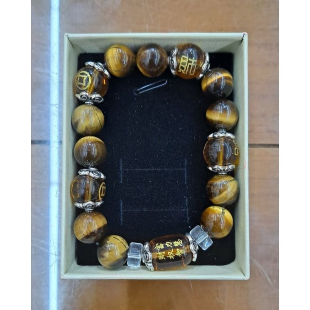 佐運門 虎眼石手鍊 招財手鍊 偏財手鍊 黃虎眼手鍊 五行水晶手鍊 五行水晶 佛珠 虎眼石 奇門遁甲手鍊 開運手鍊 偏財-規格圖11