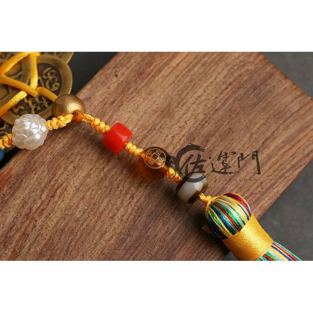 佐運門 開光 六帝銅錢掛飾 五路財神 銅錢 招財令 招財吊飾 招財擺件 掛飾 汽車掛飾 吊飾  開運吊飾 風水 風水擺件-細節圖5