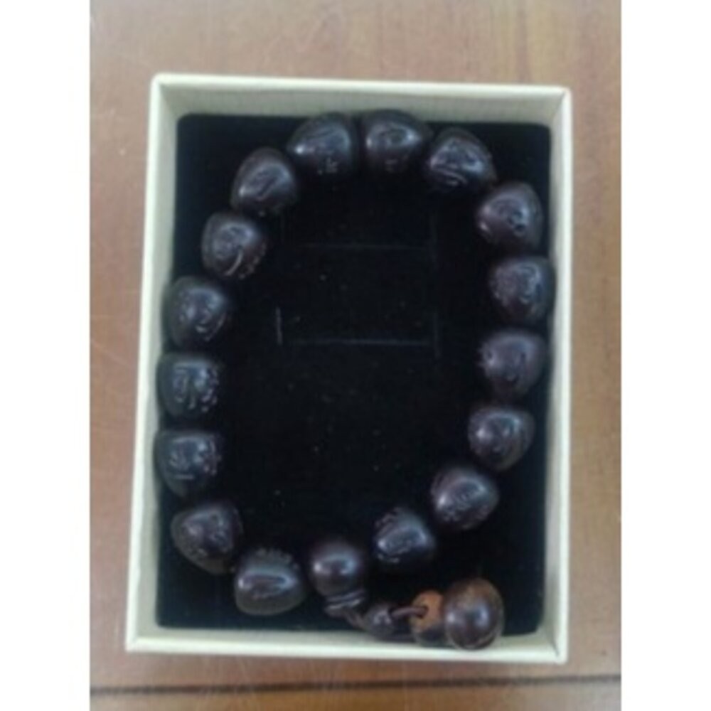 佐運門 開光 雷擊棗木護身避邪手鍊 雷擊木手珠 雷擊木 六字真言手鍊 雷擊棗木 避邪 擋煞 護身 平安 雷劈木 念珠-規格圖6