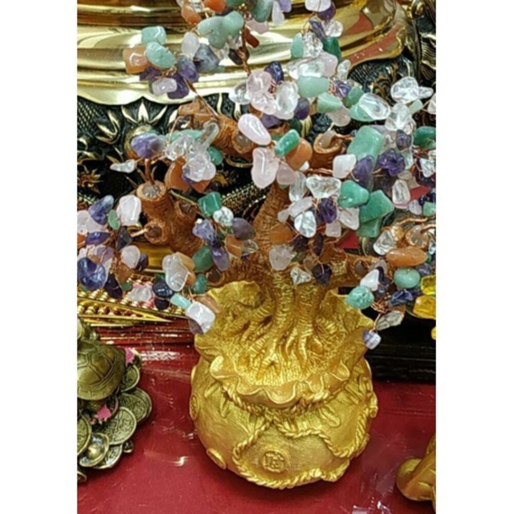 佐運門 開光 招財水晶樹(大) 發財樹 招財樹 財位 招財擺飾 風水 風水擺件 水晶發財樹 招財水晶 五行水晶 水晶招財-規格圖6