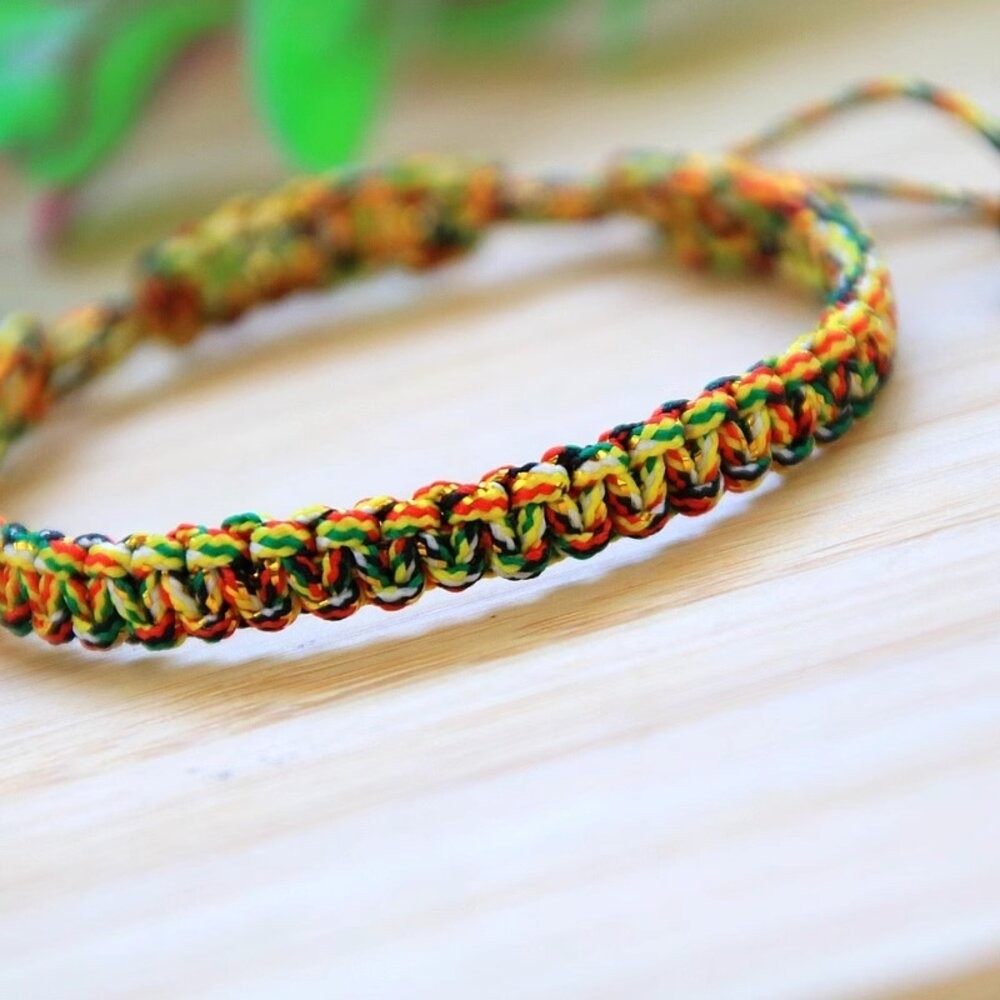 佐運門 五色手環 五色線 五色線手環 五色線手鍊 五色繩 手環 手環編織 平安手鍊 金剛結手鍊 辟邪手鍊 紅線 五色手鍊-細節圖9