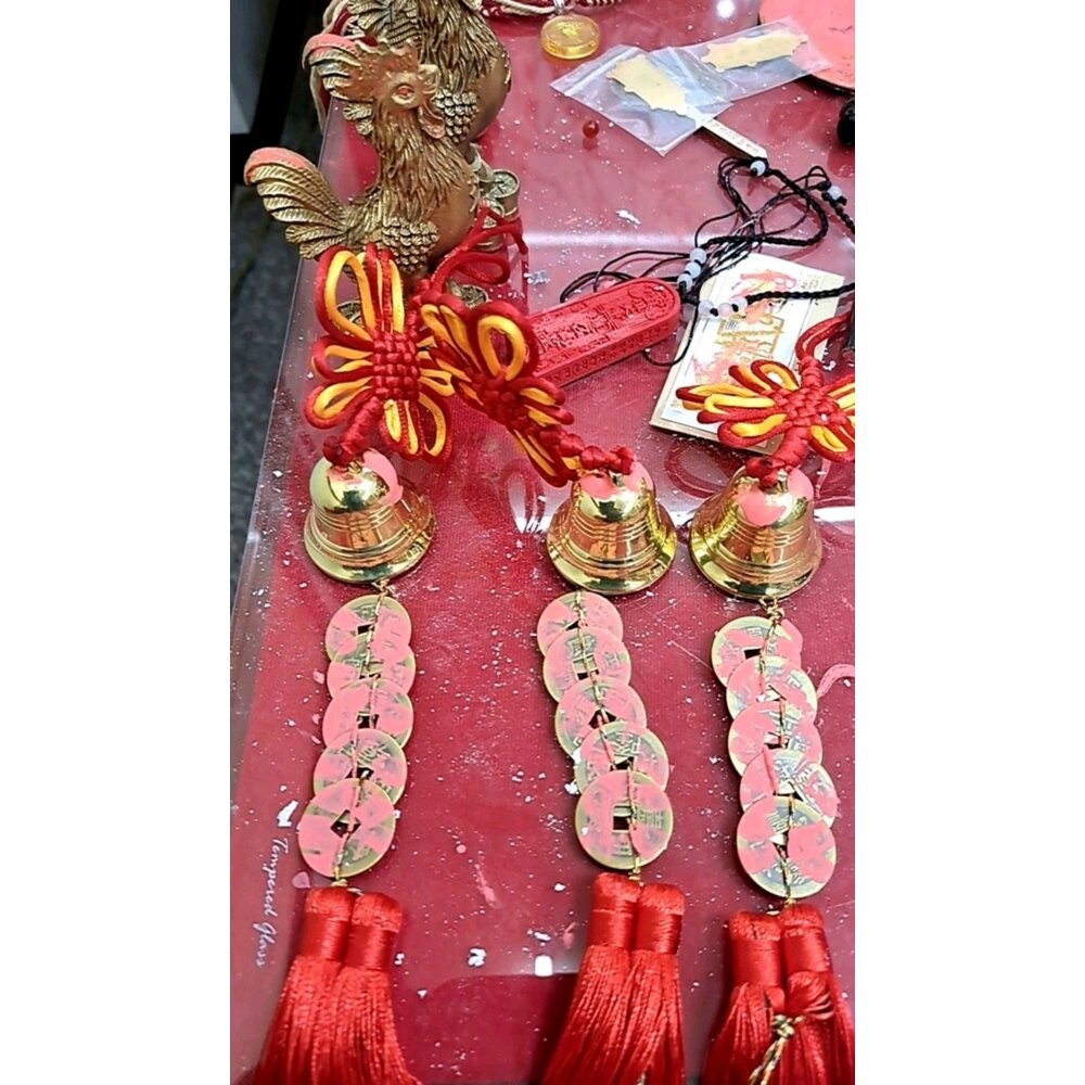 佐運門 風水 五帝錢 銅鈴 銅鈴五帝錢掛件 風水擺件 吊飾 門鈴鐺 鈴鐺吊飾 銅鐘 招財吊飾 銅鈴鐺 鎮宅 銅風鈴 擋煞-細節圖11