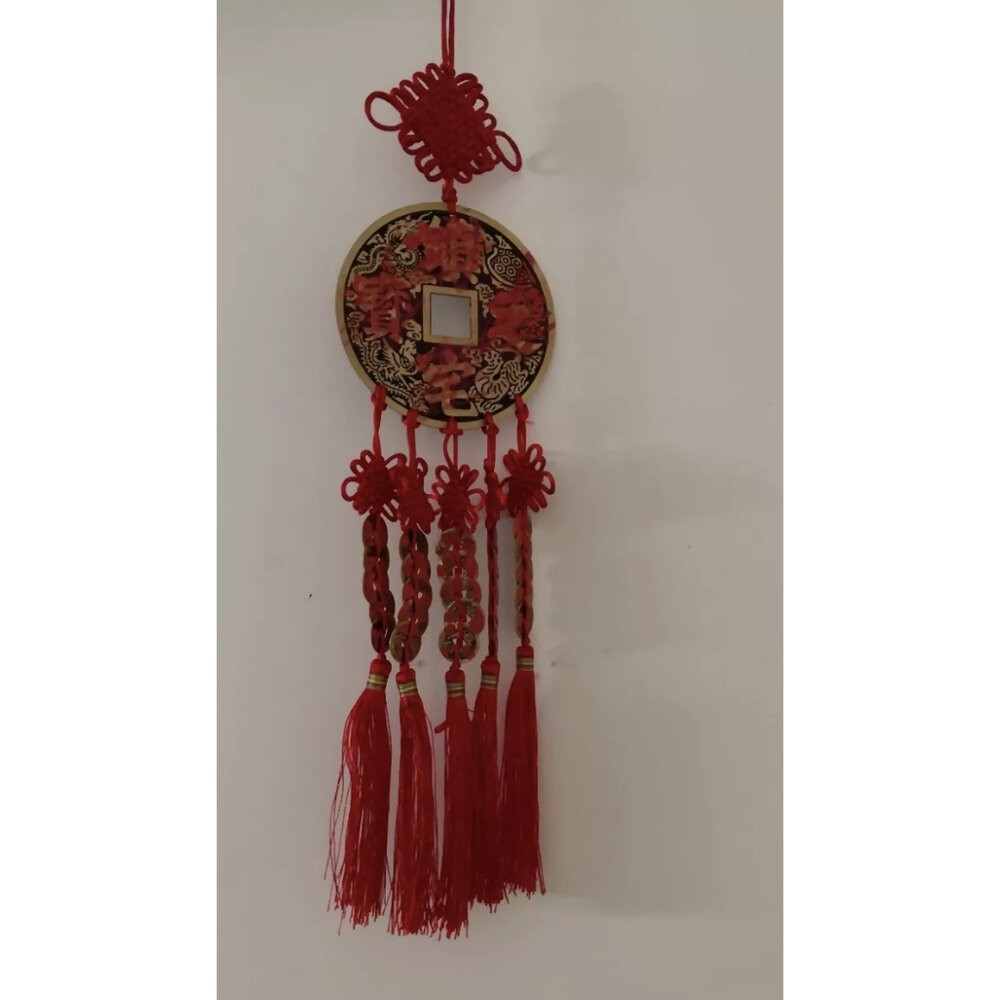 佐運門 專業開光 中國結銅錢大號掛件 鎮宅之寶 招財進寶 銅錢 五帝錢吊飾 鎮宅 避邪擋煞 招財 辦公室擺件 居家擺飾-細節圖7