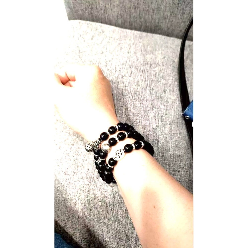 佐運門 黑曜石手鍊 黑曜石 白沙屯媽祖手鍊 黑曜石項鍊 水晶手鍊 手鍊 佛珠手鍊 佛珠 黑曜石手排 手串 守護神手鍊-細節圖3